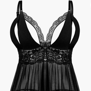 New in bag black lingerie size 4x